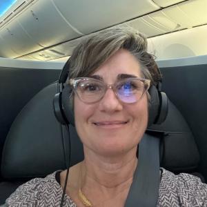 Photo of René Vacchio Albee, <i>Ear Hustle</i> supporter